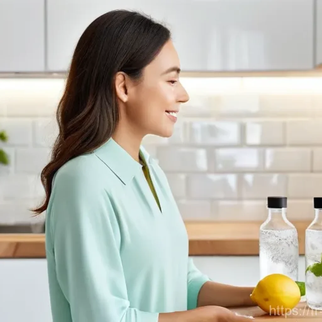 피부 보습에 좋은 건강 음료 - **Prompt:** "A radiant woman, aged 30, with healthy, glowing skin, dressed in elegant and comfortabl...