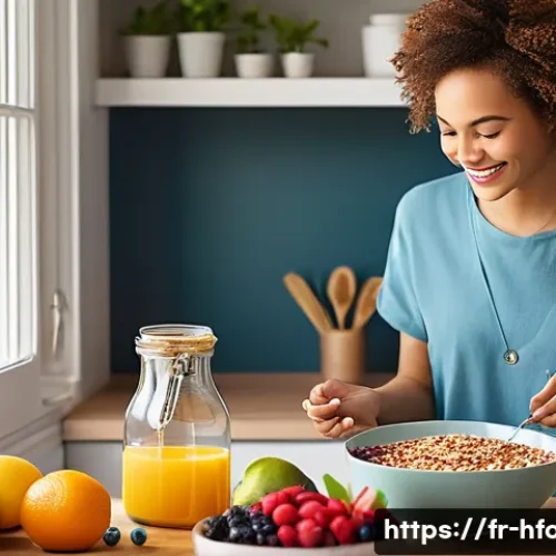 식이섬유가 풍부한 음식 추천 - **Prompt 1: Sustained Energy and Mental Clarity**
    "A bright, naturally lit indoor scene, perhaps...